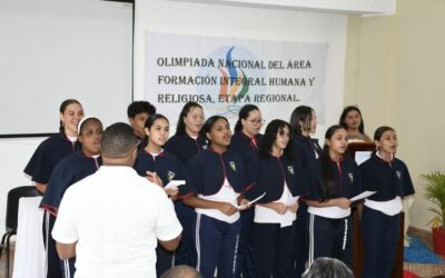 Formación Integral Humana y Religiosa Regional 08 Minerd realiza Olimpiada en que estudiantes exponen valores morales y conocimientos bíblicos